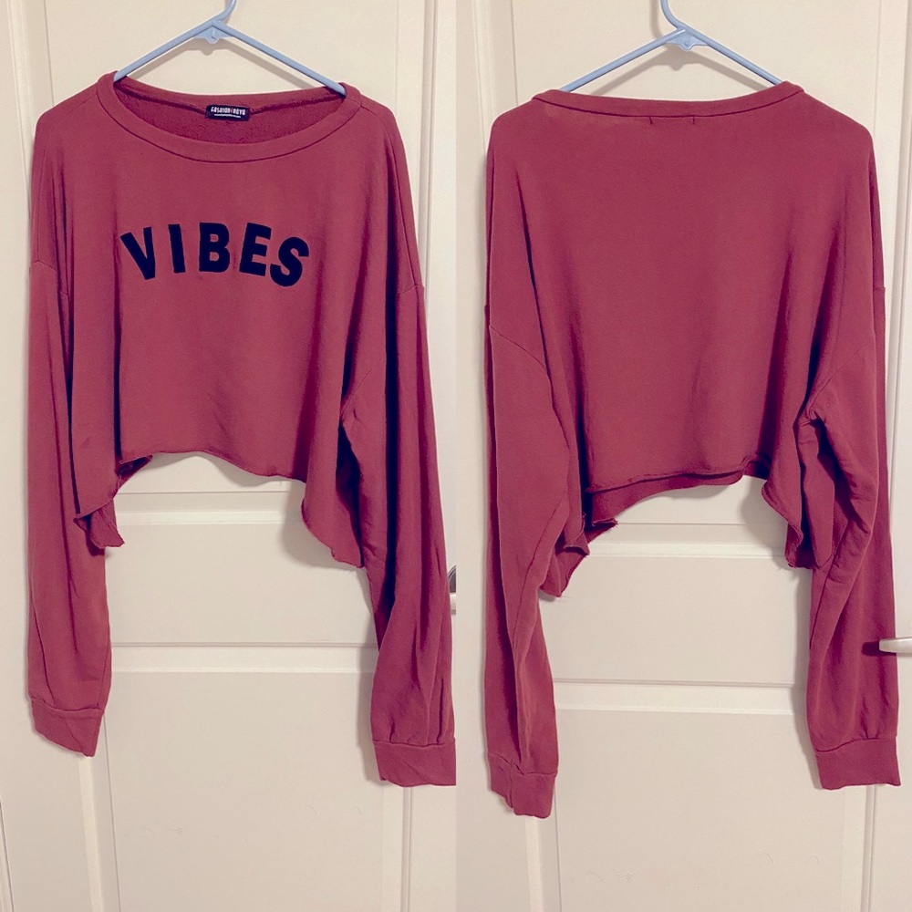 FASHION NOVA cropped sweater